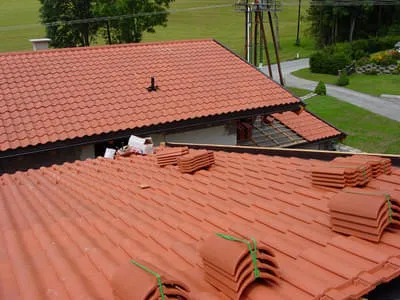 Plattendach / Ziegeldach Bild 11